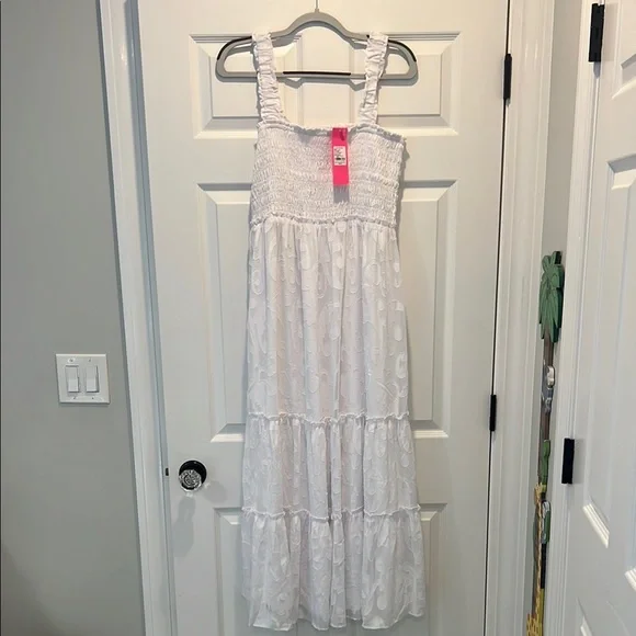 tiered maxi dress yellow Tilly Tiered Maxi Dress in Butter Yellow